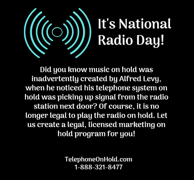 National Radio Day Telephone On Hold