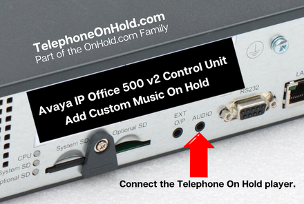 Avaya IP Office 500 Custom Telephone On Hold Marketing