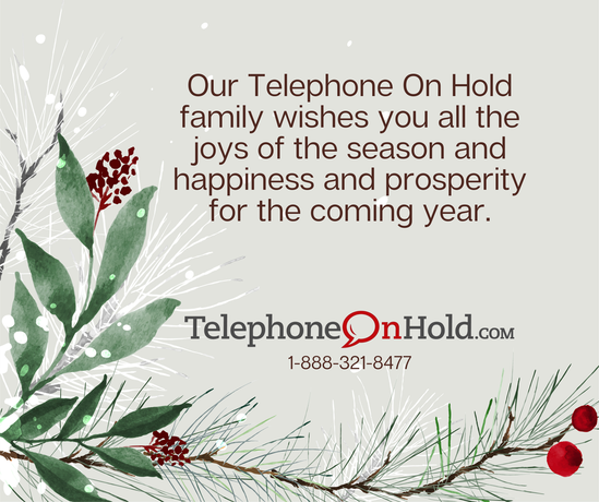 Merry Christmas Telephone On Hold