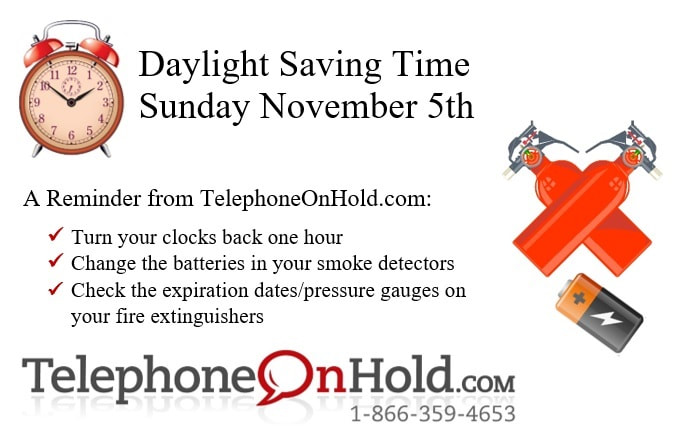 Telephone On Hold Daylight Saving Time Reminder